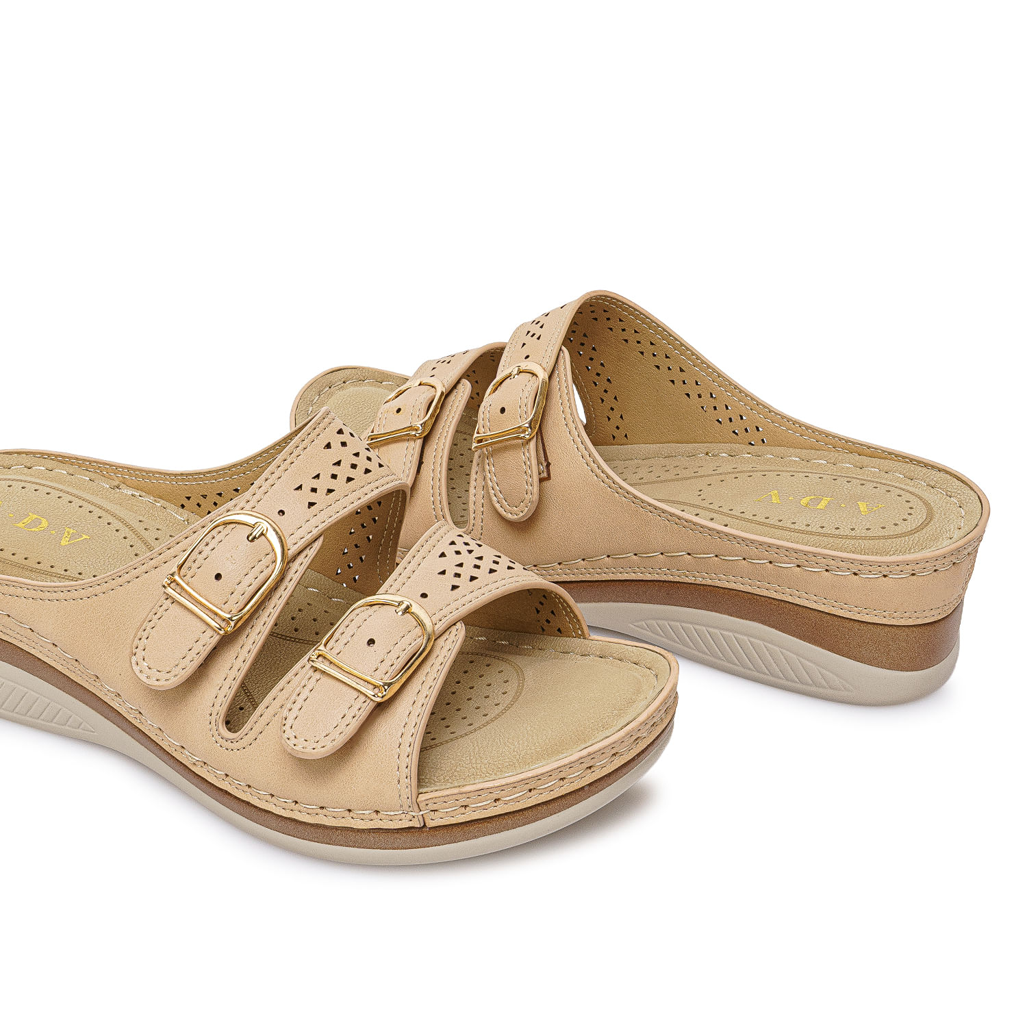 Sandalia Slide Casual ABY-2602 Nuez ADV - Imagen 3