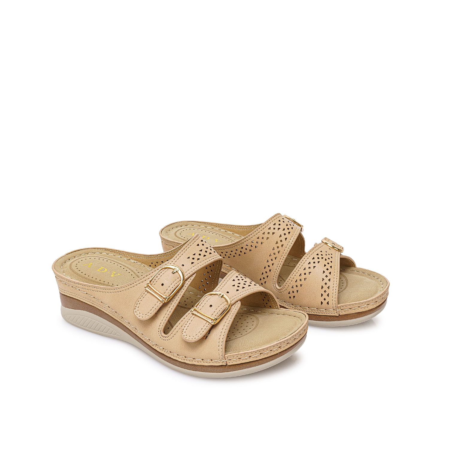 Sandalia Slide Casual ABY-2602 Nuez ADV - Imagen 4