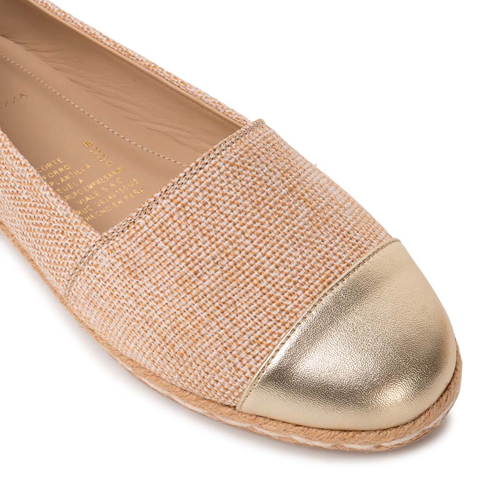 Zapato Alpargata Casual ALAY-2609 Beige/Dorado Piazza - Imagen 2
