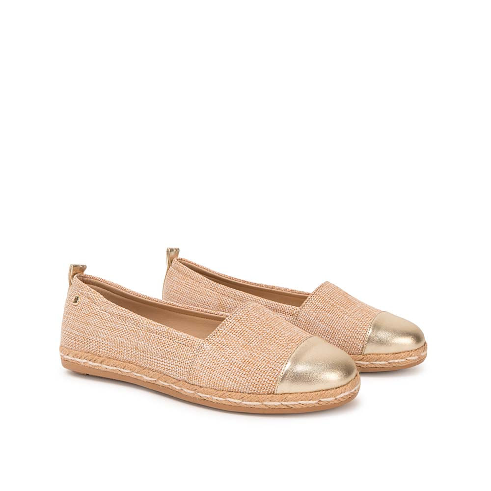 Zapato Alpargata Casual ALAY-2609 Beige/Dorado Piazza - Imagen 4