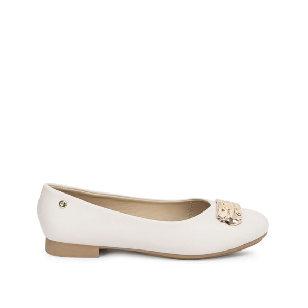 Zapato Ballerina Casual ALAY-2612 Hueso Piazza