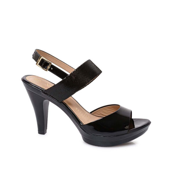 Sandalia D'orsay Casual ALE-2601 Negro Viale Cuero