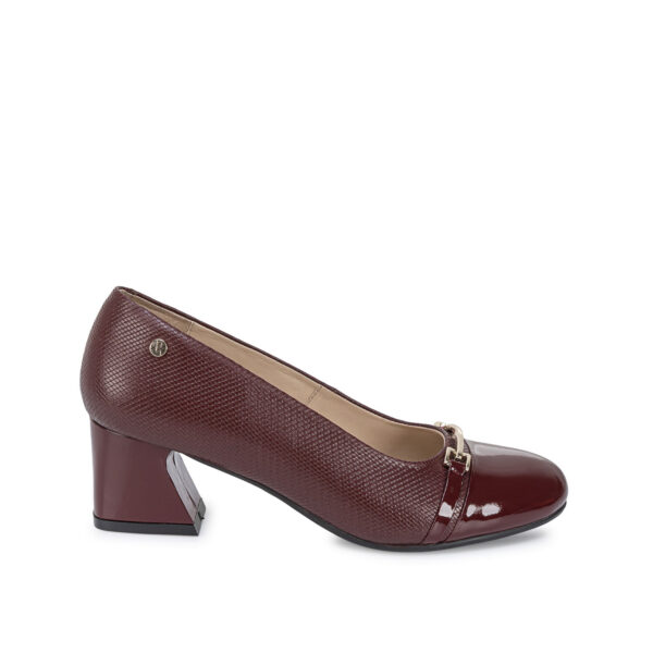 Zapato Reina Casual ALE-2640 Burgundy Viale Cuero