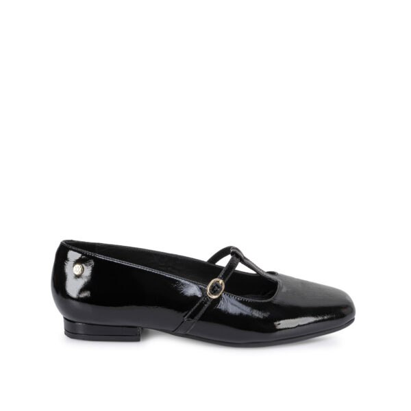 Zapato Ballerina Casual ALE-2653 Negro Viale Cuero