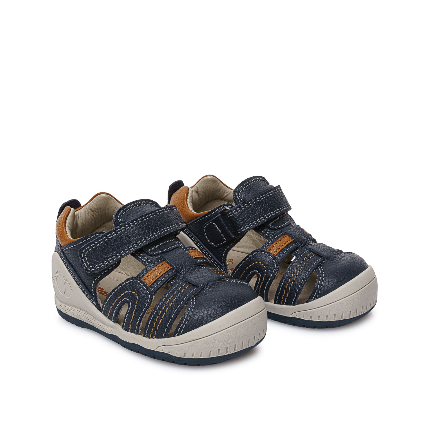 Sandalia Franciscana Casual ALEX-2510 Azul Rabbit Cuero - Imagen 4