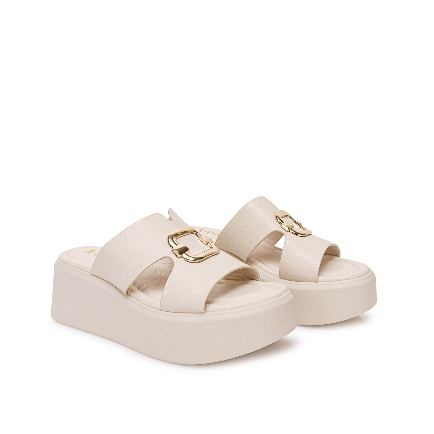 Sandalia Strap Casual ANA-2602 Hueso ADV - Imagen 4
