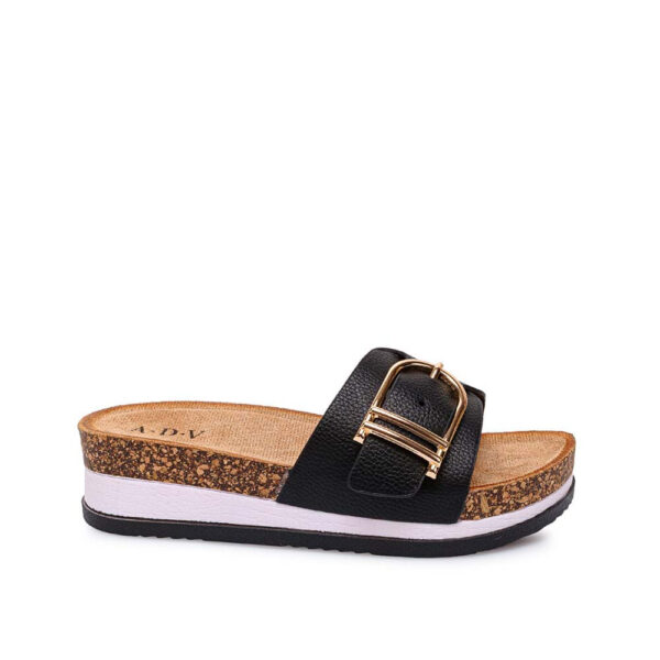 Sandalia Strap Casual ANA-2607 Negro ADV