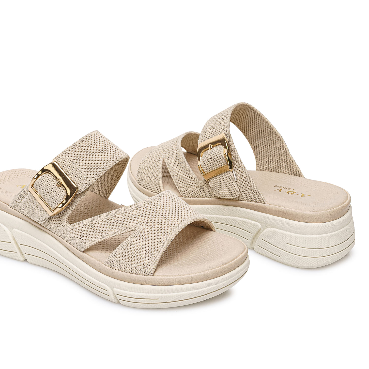 Sandalia Strap Casual ANA-2614 Hueso ADV - Imagen 2