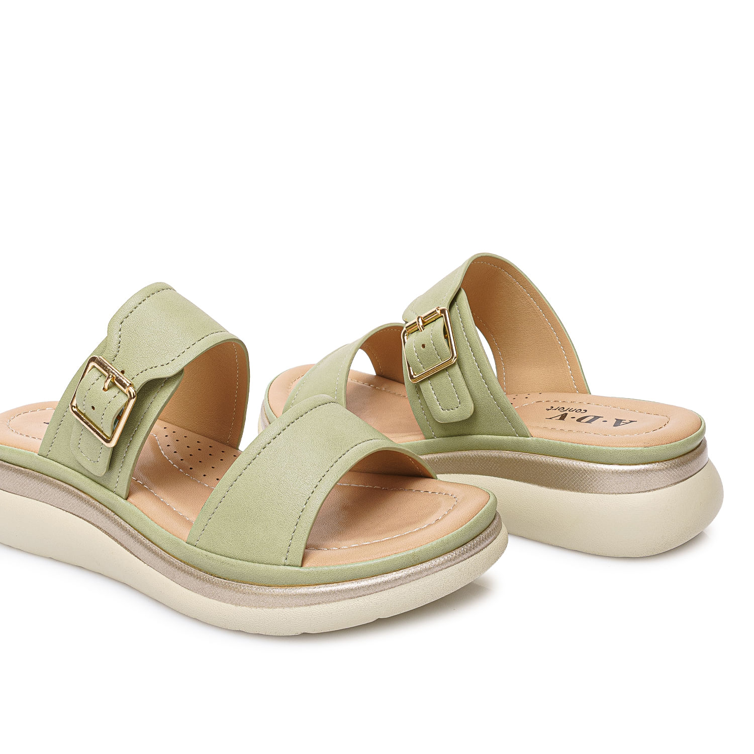 Sandalia Strap Casual ANA-2615 Verde/Menth ADV - Imagen 6