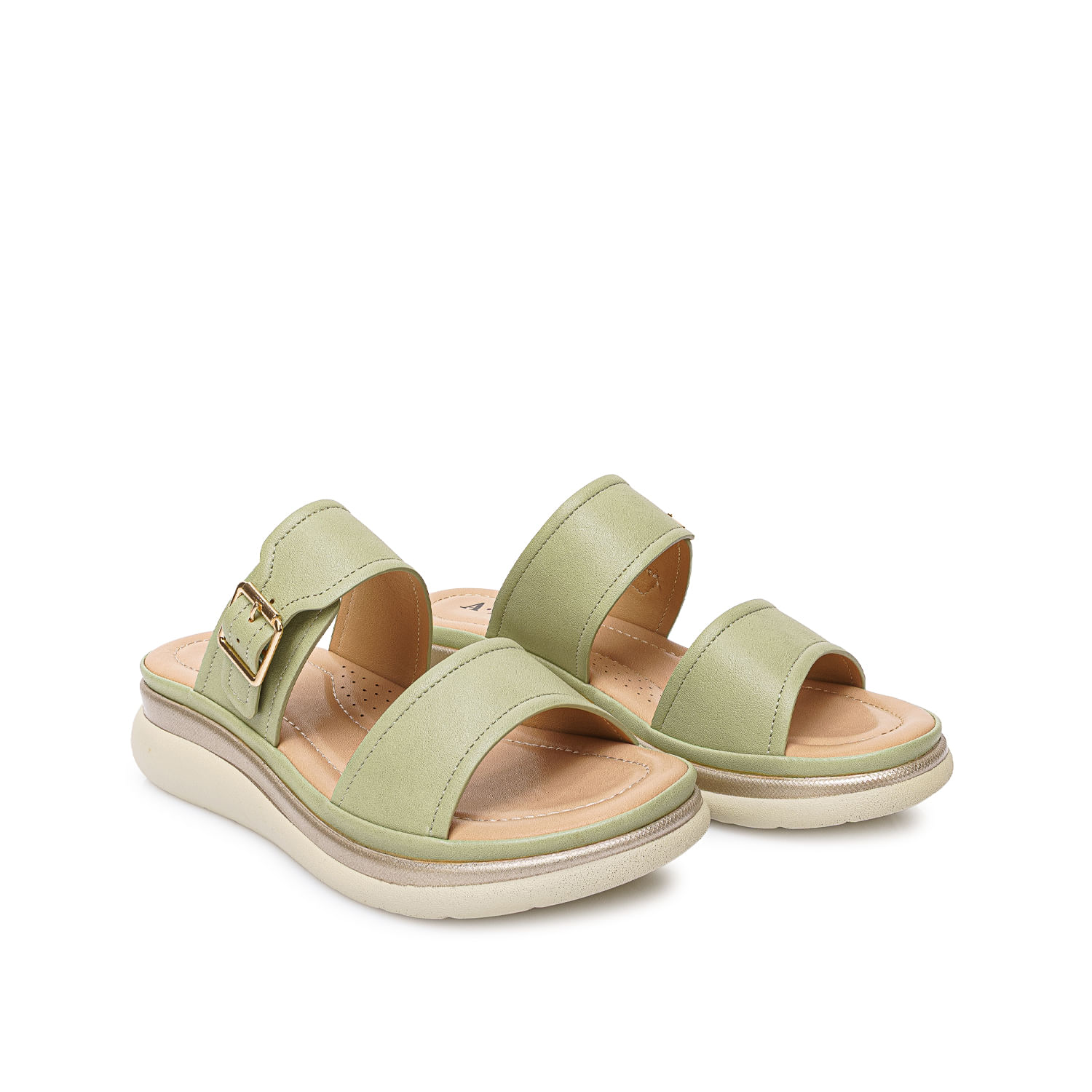 Sandalia Strap Casual ANA-2615 Verde/Menth ADV - Imagen 4