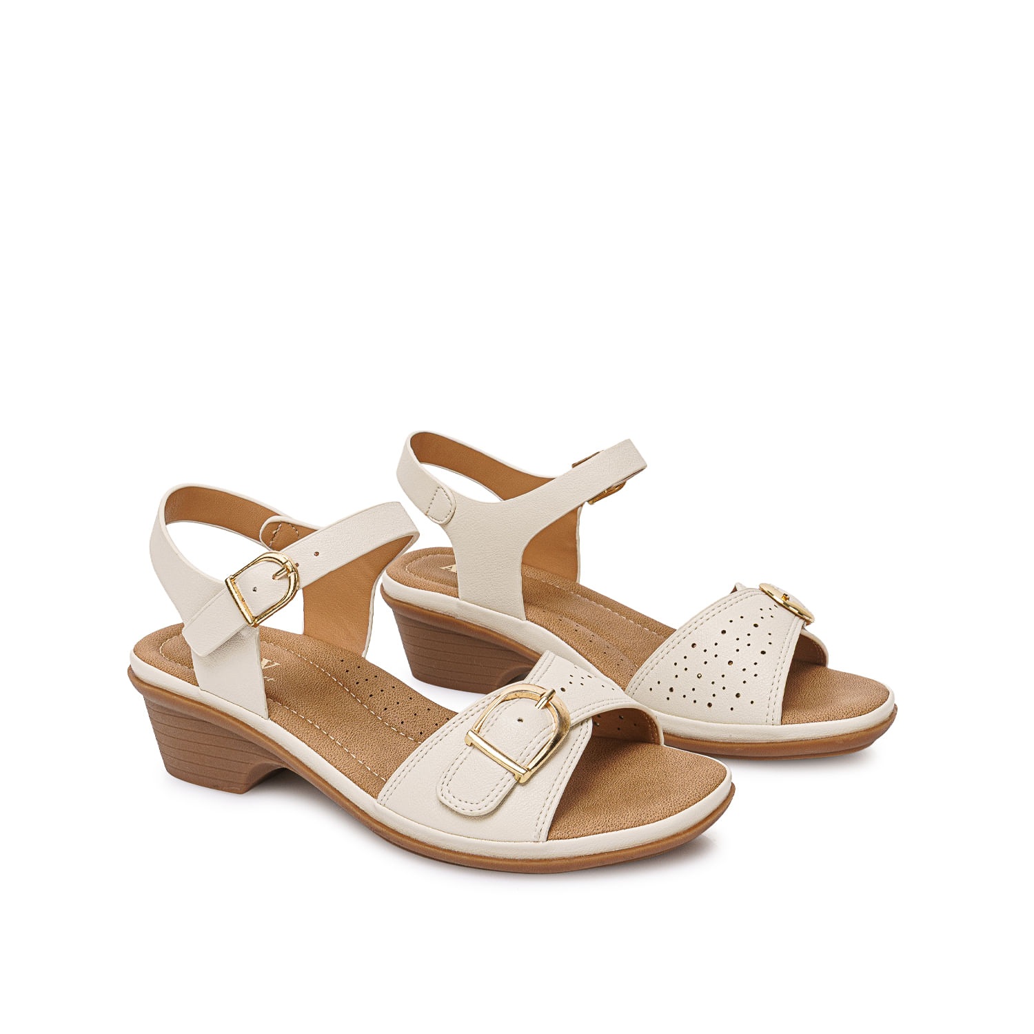 Sandalia D'orsay Casual ANA-2618 Hueso ADV - Imagen 4