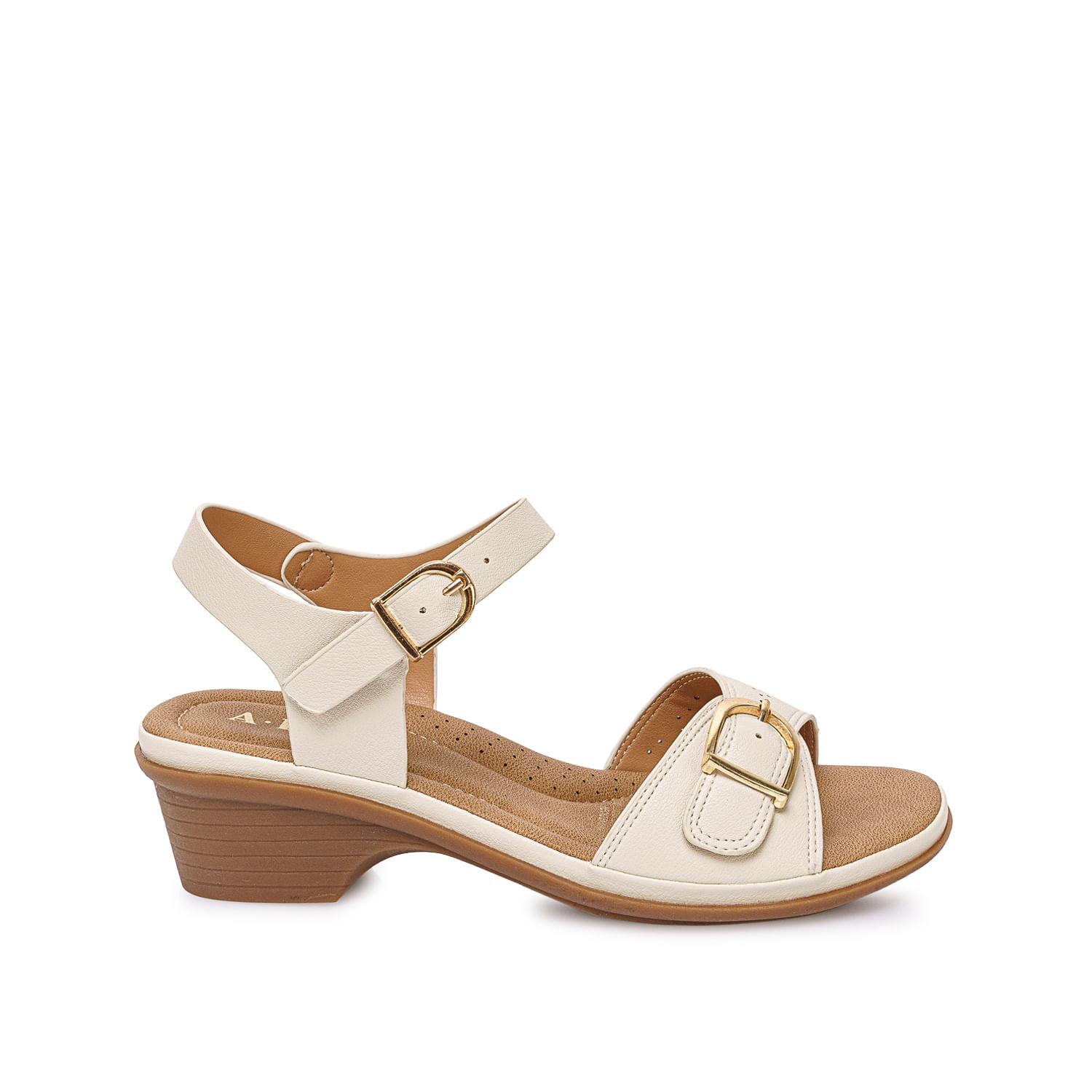Sandalia D'orsay Casual ANA-2618 Hueso ADV