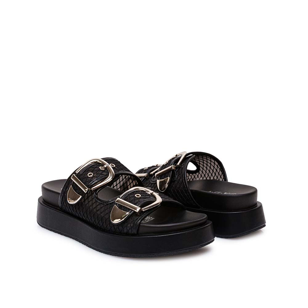 Sandalia Strap Casual ANA-2621 Negro ADV - Imagen 3