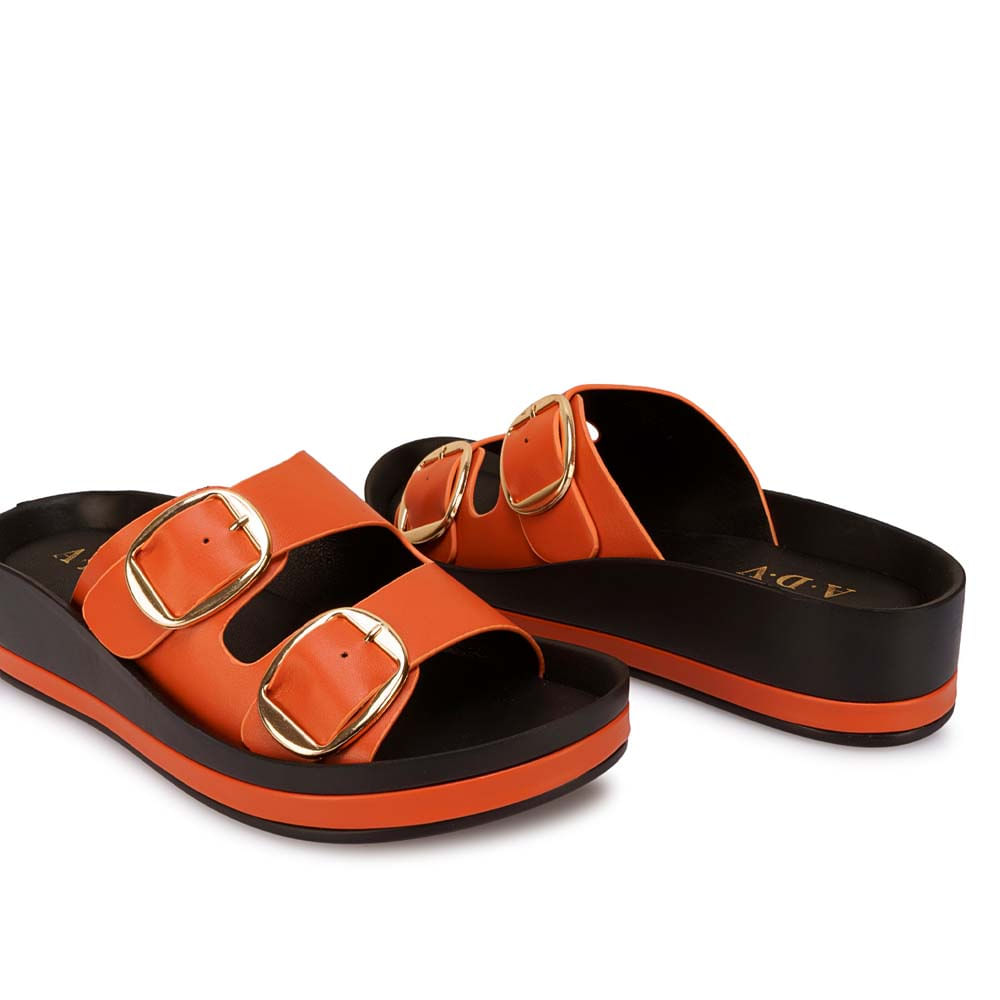 Sandalia Strap Casual ANA-2623 Naranja ADV - Imagen 3