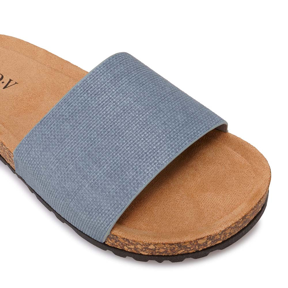 Sandalia Strap Casual ANA-2624 Celeste ADV - Imagen 2