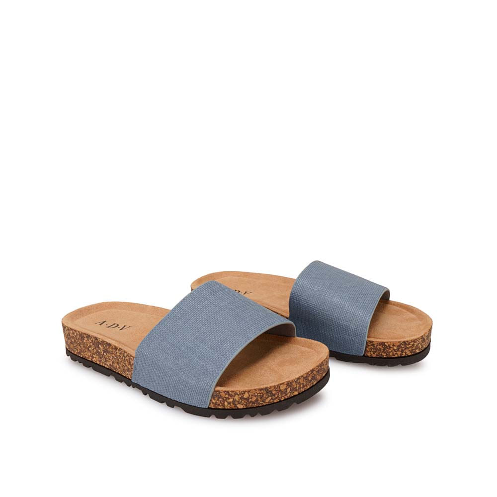 Sandalia Strap Casual ANA-2624 Celeste ADV - Imagen 4
