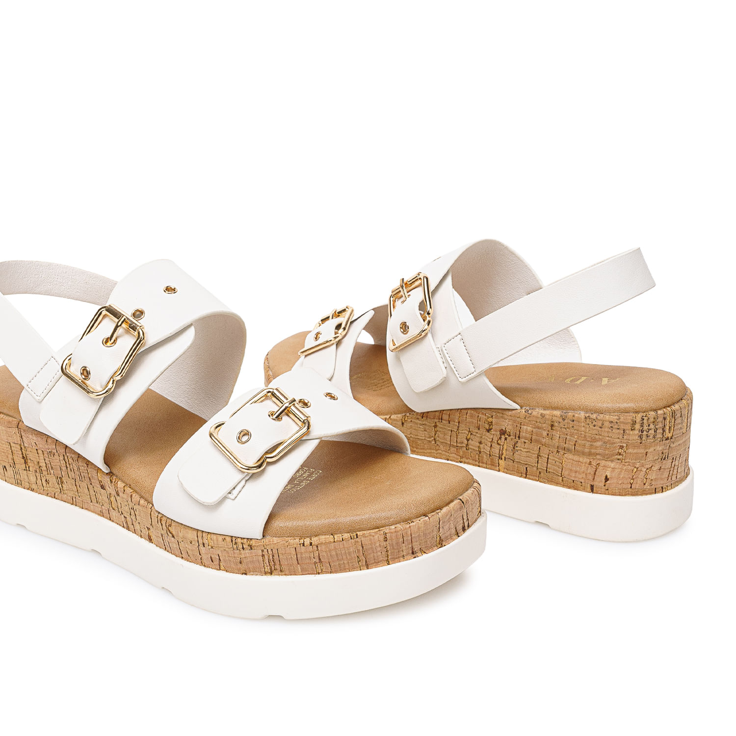 Sandalia Strap Casual ANA-2627 Blanco ADV - Imagen 2