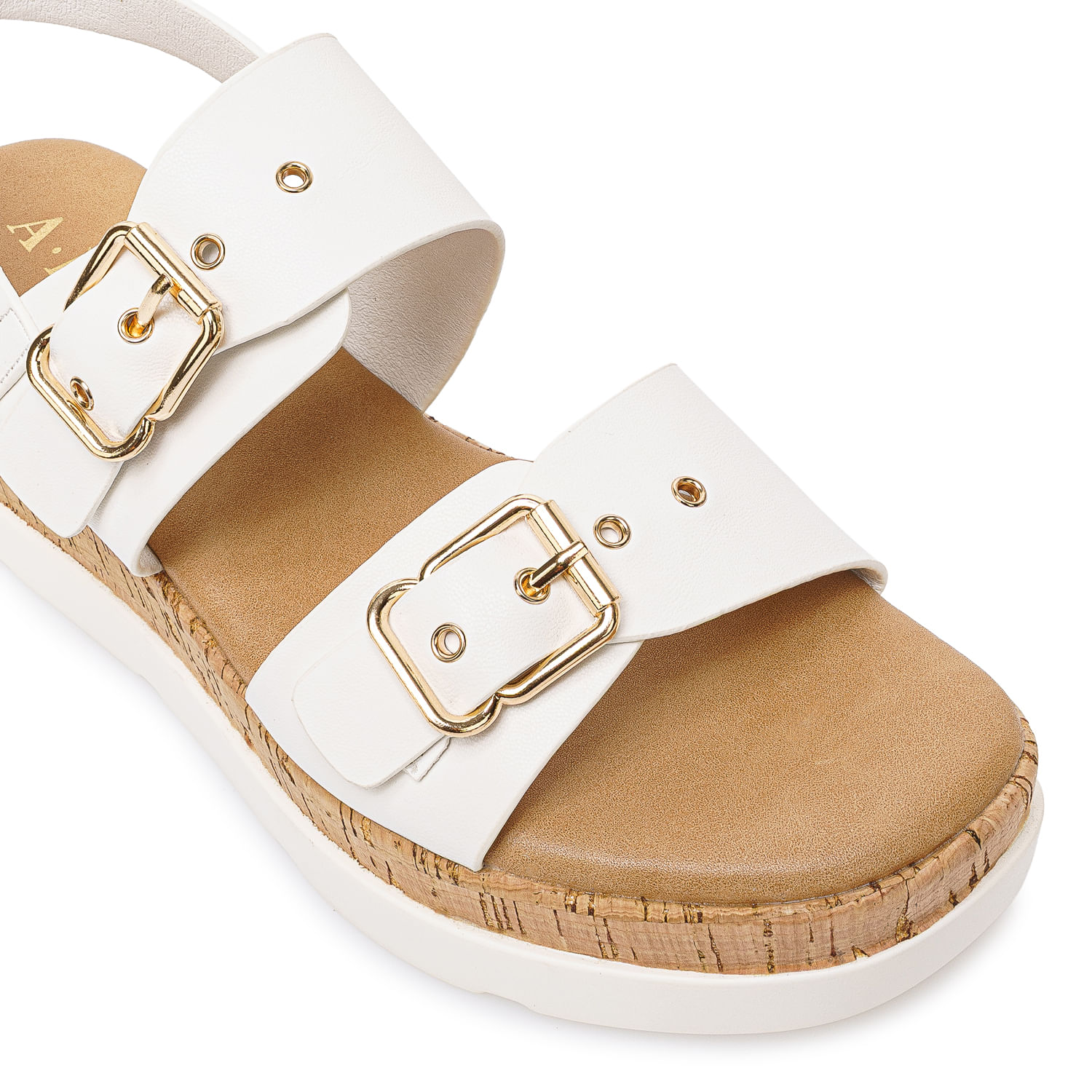 Sandalia Strap Casual ANA-2627 Blanco ADV - Imagen 3