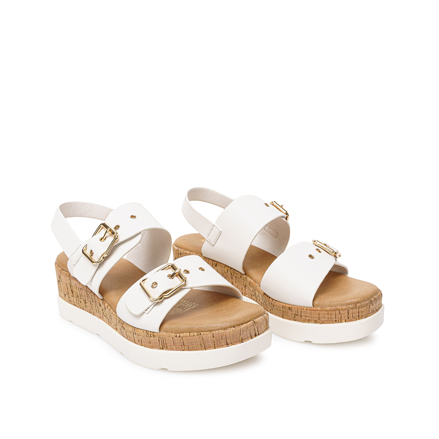 Sandalia Strap Casual ANA-2627 Blanco ADV - Imagen 4
