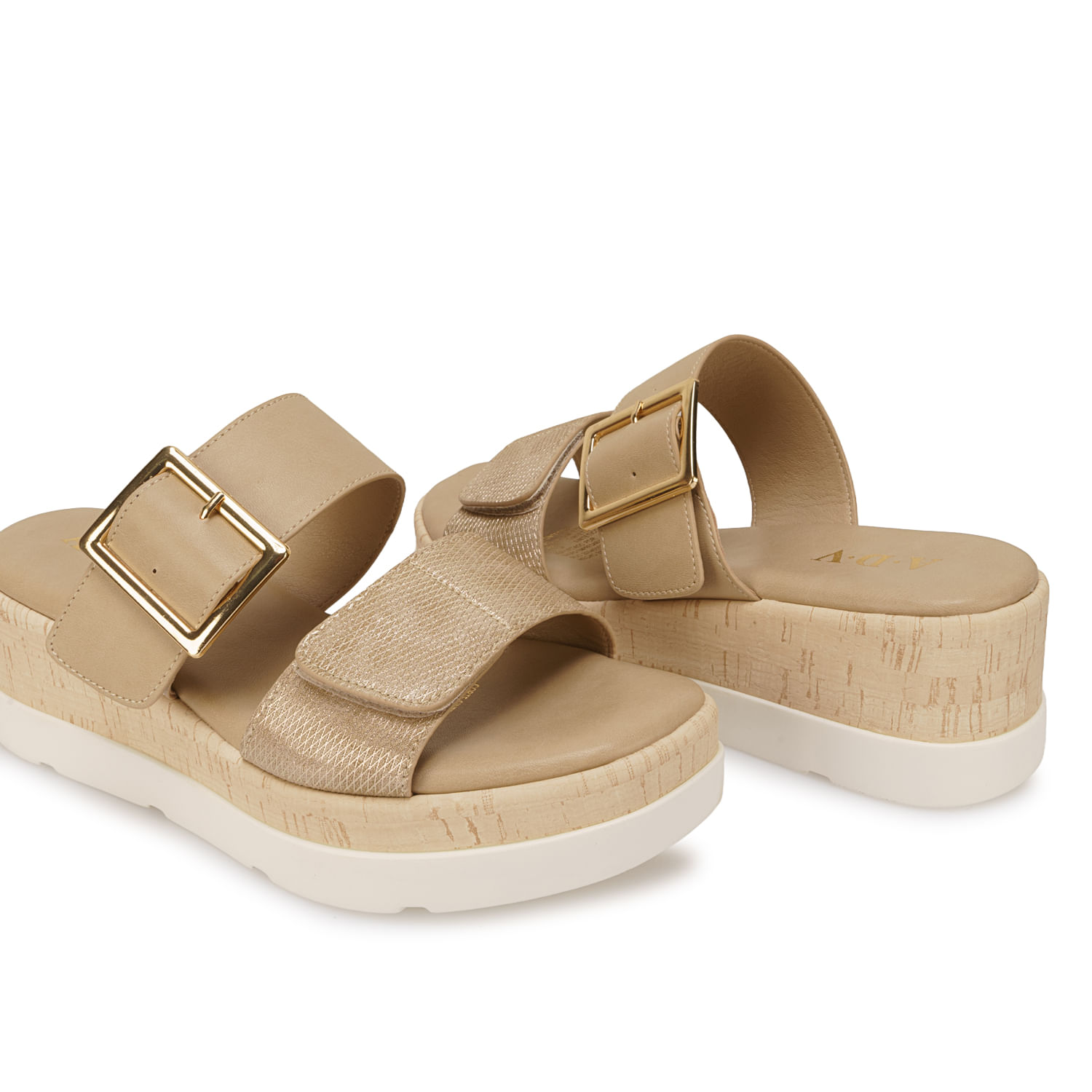 Sandalia Strap Casual ANA-2629 Champagne ADV - Imagen 2