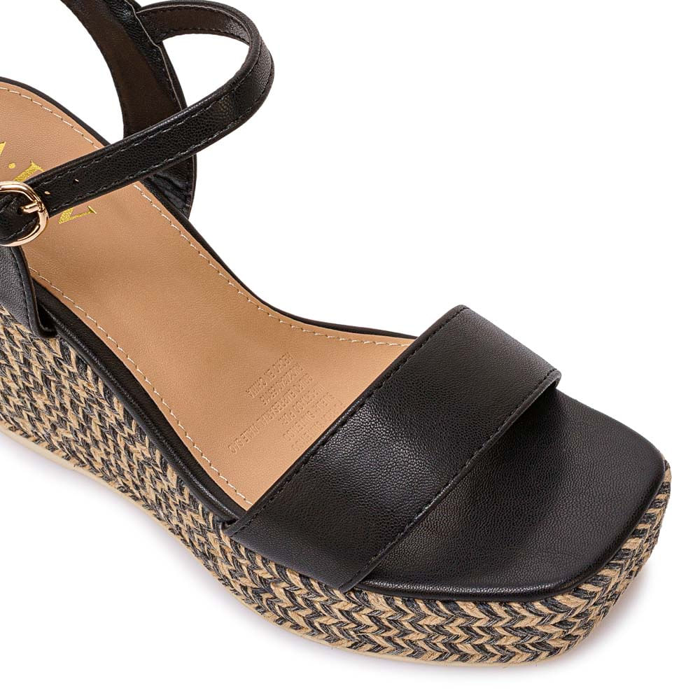 Sandalia D'orsay Casual ANA-2632 Negro ADV - Imagen 6