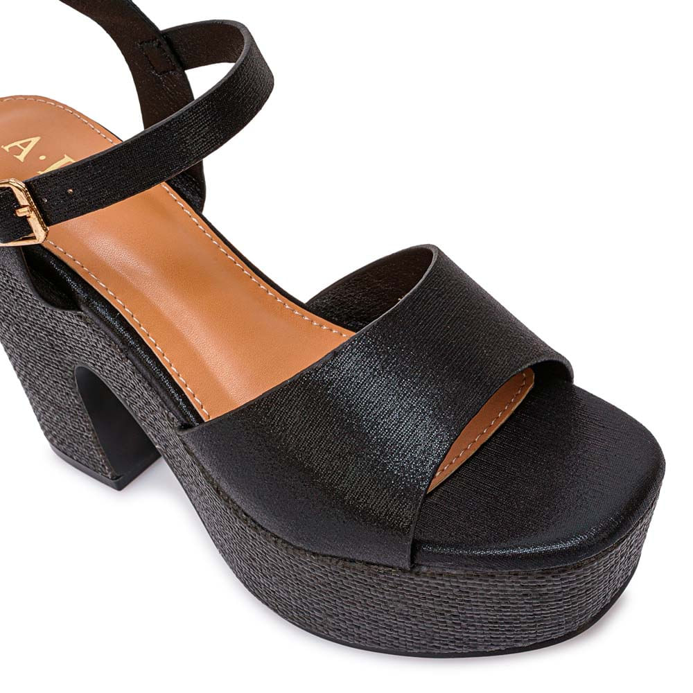 Sandalia D'orsay Casual ANA-2634 Negro ADV - Imagen 2