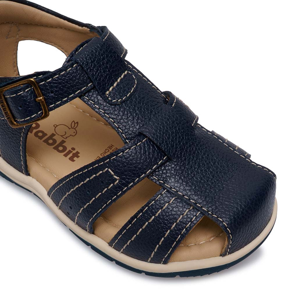 Sandalia Franciscana Casual ANGEL-2605 Azul Rabbit Cuero - Imagen 6