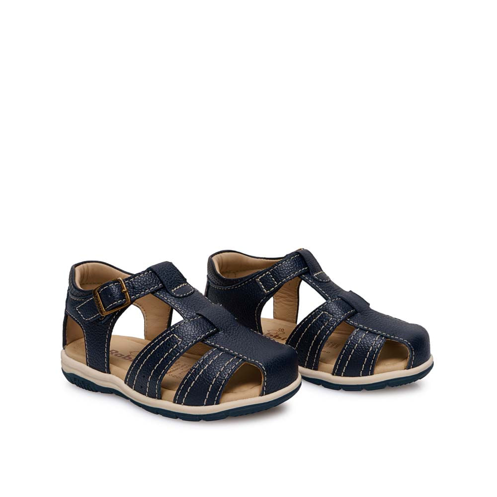 Sandalia Franciscana Casual ANGEL-2605 Azul Rabbit Cuero - Imagen 8