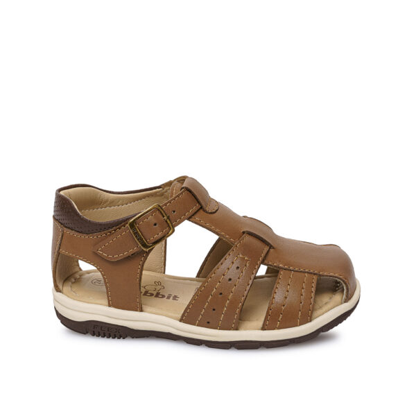 Sandalia Franciscana Casual ANGEL-2605 Toffe Rabbit Cuero