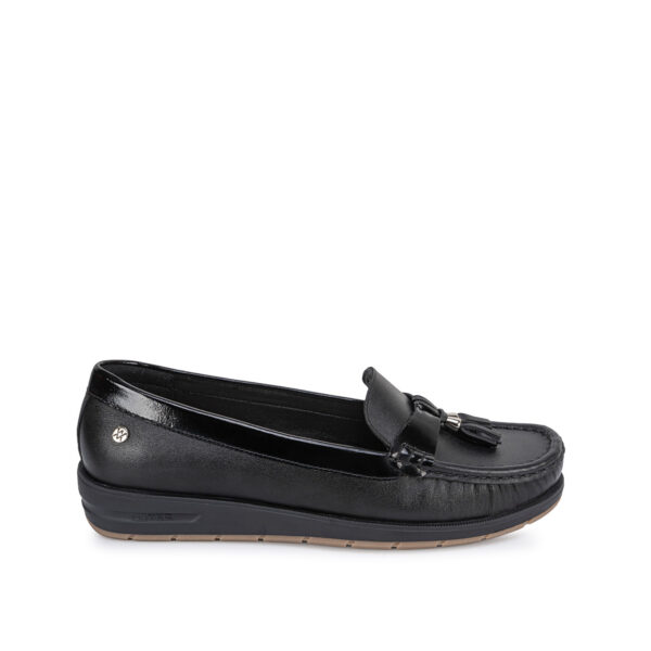 Zapato Mocasín Casual AVE-2643 Negro Viale Cuero