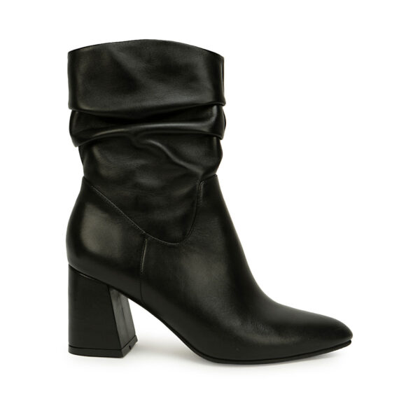 Bota Media Casual LINDA-2623 Negro Viale Cuero