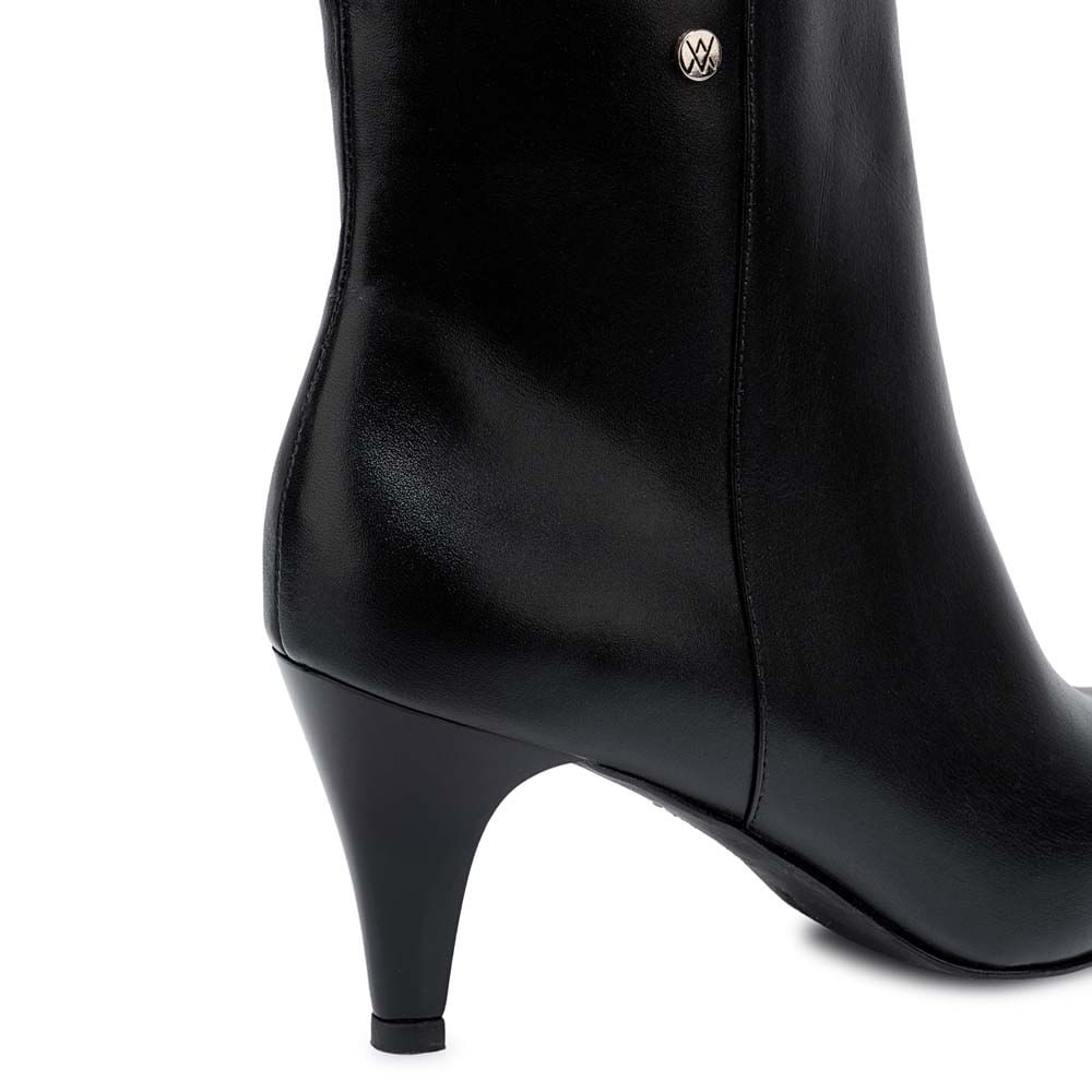 Botín Casual TATI-2550 Negro Viale Cuero - Imagen 2