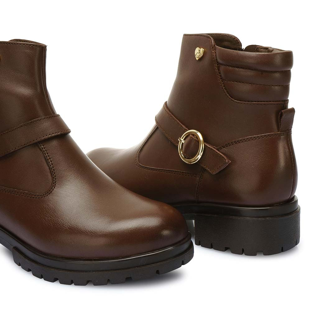 Botín Casual YADIRA-2525 Africano Rabbit Cuero - Imagen 2