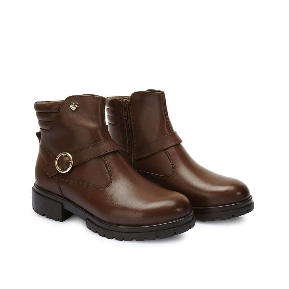 Botín Casual YADIRA-2525 Africano Rabbit Cuero - Imagen 3
