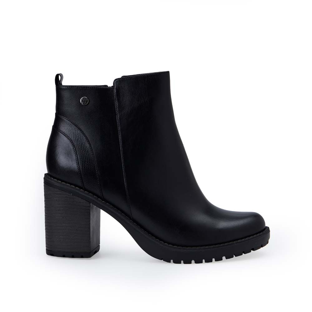 Botín Casual LINDA-2513 Negro Viale Cuero
