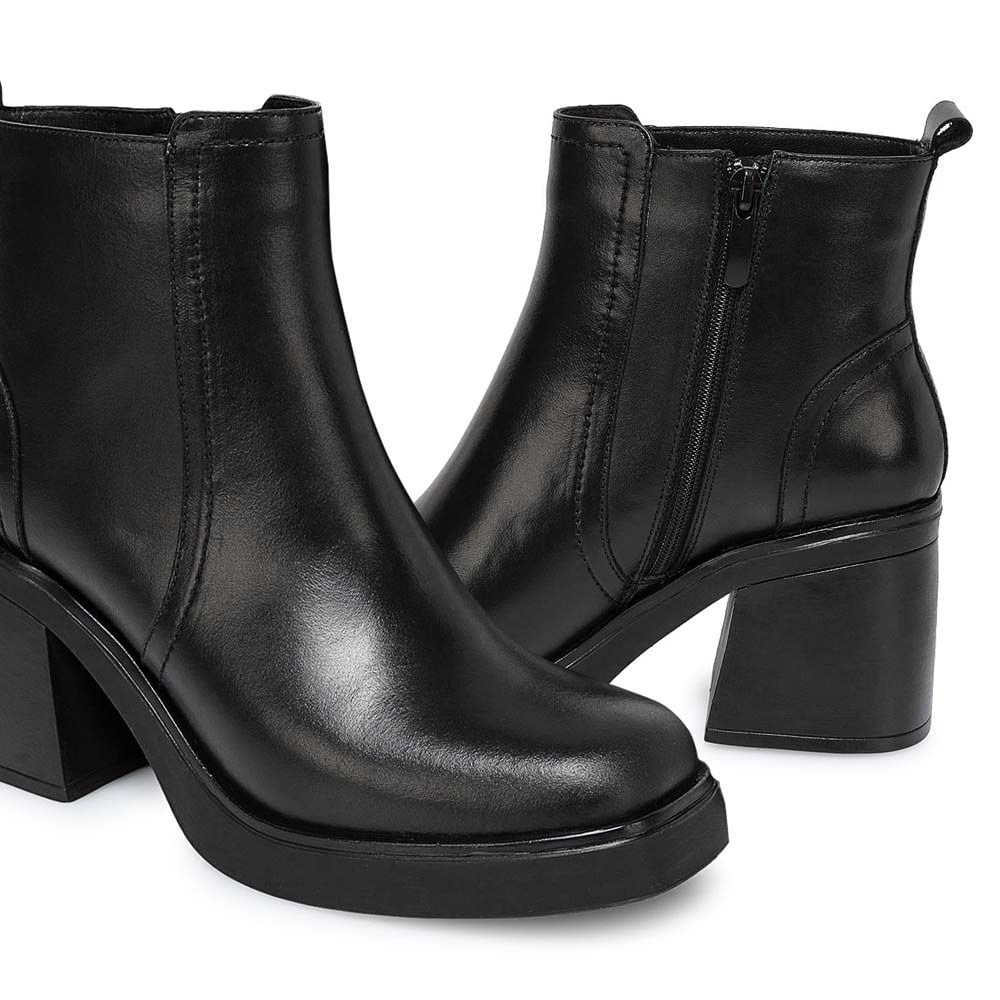 Botín Casual FER-2542 Negro Viale Cuero - Imagen 11