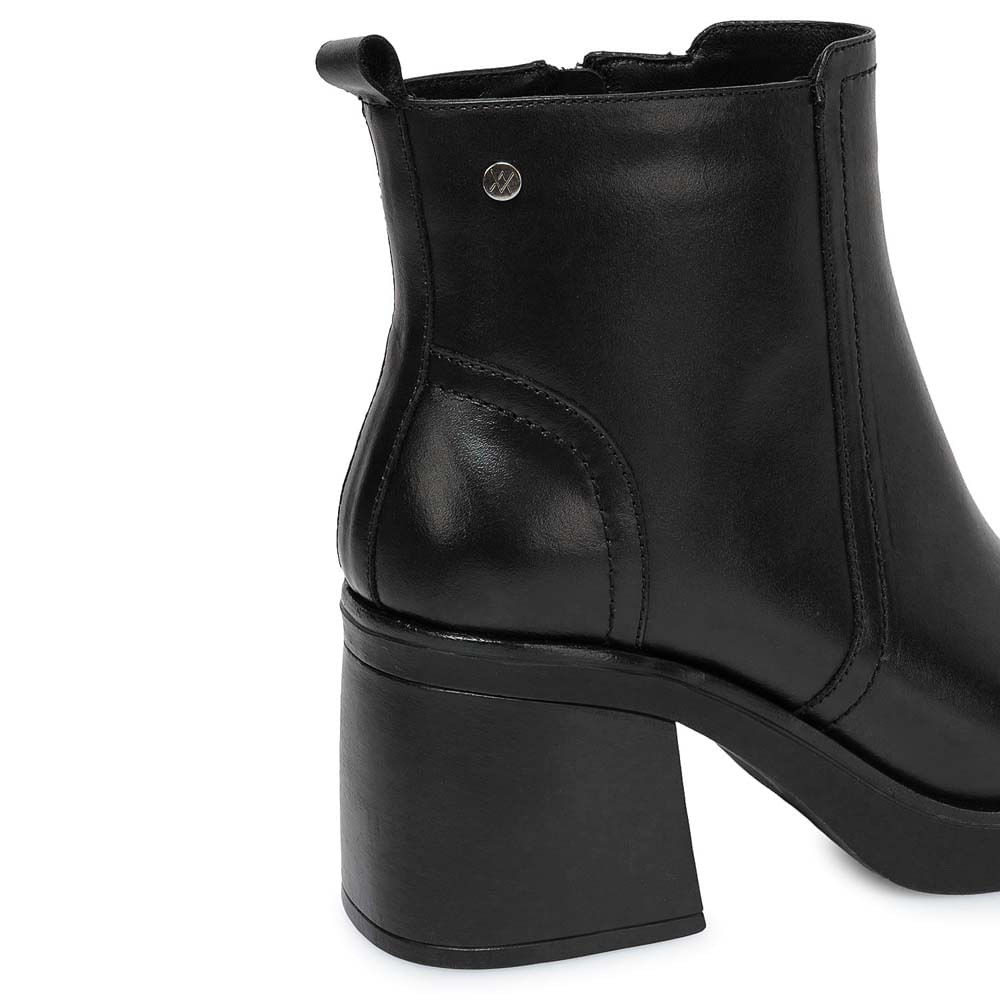 Botín Casual FER-2542 Negro Viale Cuero - Imagen 2