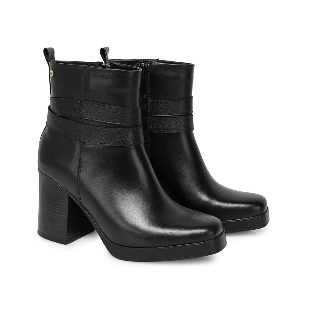 Botín Chelsea Casual FER-2541 Negro Viale Cuero - Imagen 8