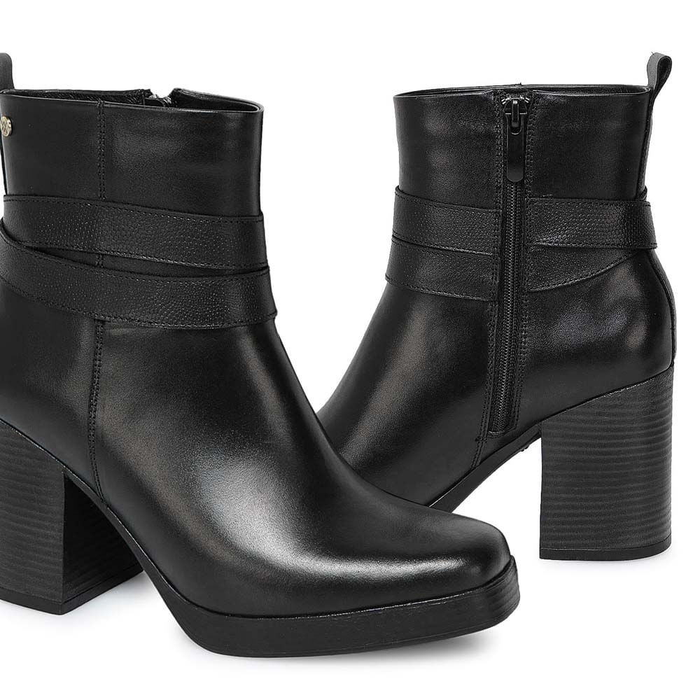Botín Chelsea Casual FER-2541 Negro Viale Cuero - Imagen 3