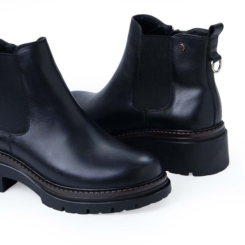 Botín Chelsea Casual FER-2540 Negro Viale Cuero - Imagen 3