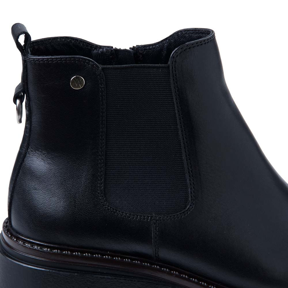 Botín Chelsea Casual FER-2540 Negro Viale Cuero - Imagen 2
