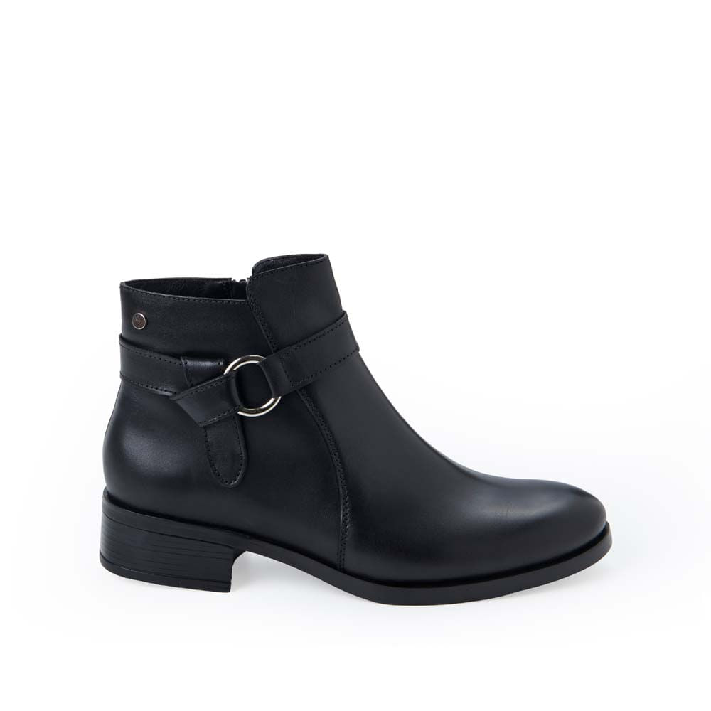 Botín Jodhpur Casual FER-2537 Negro Viale Cuero - Imagen 5