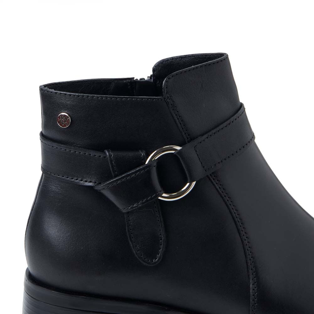 Botín Jodhpur Casual FER-2537 Negro Viale Cuero - Imagen 6