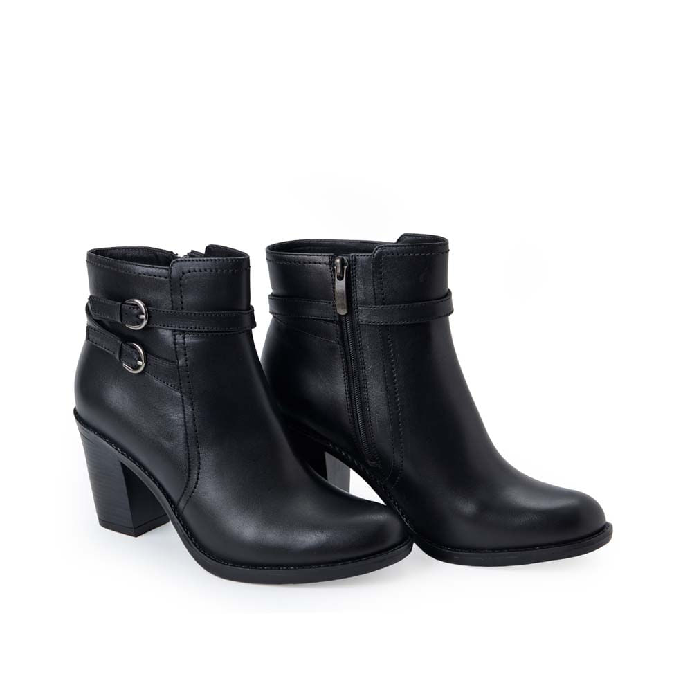 Botín Jodhpur Casual FER-2501 Negro Viale Cuero - Imagen 4