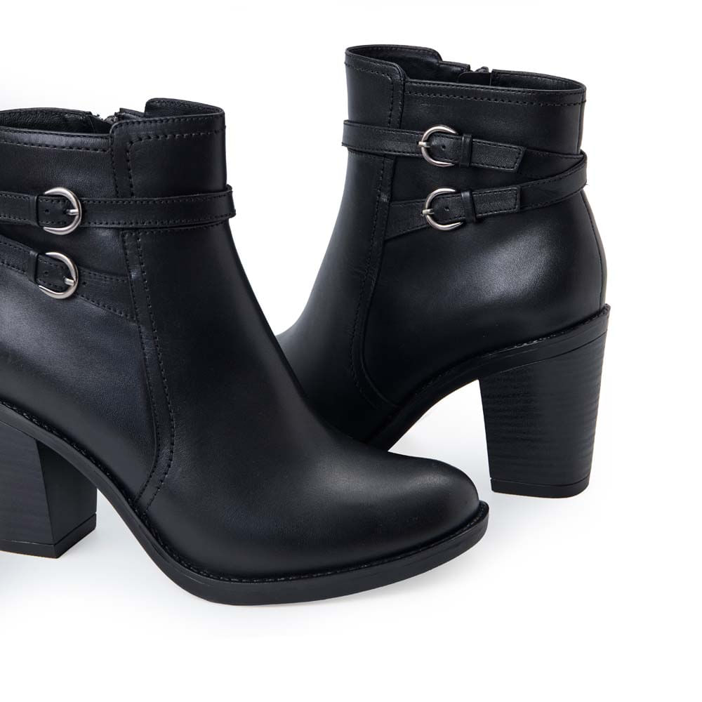 Botín Jodhpur Casual FER-2501 Negro Viale Cuero - Imagen 3