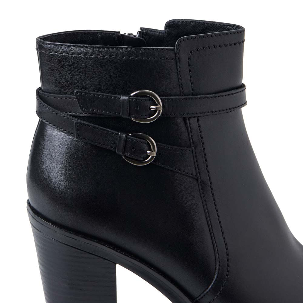 Botín Jodhpur Casual FER-2501 Negro Viale Cuero - Imagen 2
