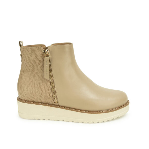 Botin Jodhpur Casual LINDA-2625 Taupe Viale Cuero