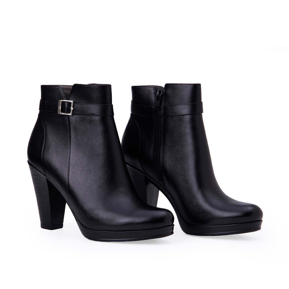 Botín Jodhpur Casual DAYA-2511 Negro Viale Cuero - Imagen 4