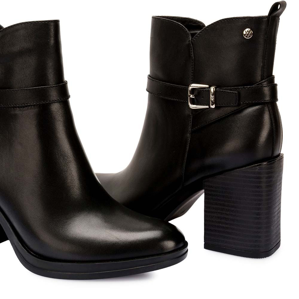 Botín Jodhpur Casual FER-2543 Negro Viale Cuero - Imagen 7