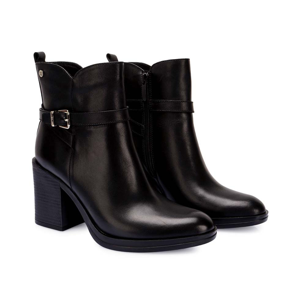 Botín Jodhpur Casual FER-2543 Negro Viale Cuero - Imagen 8